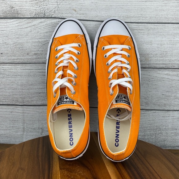 Converse Chuck Taylor All Star Seasonal Orange Low Top Shoe 164937F Mens Size 13 - Picture 9 of 11